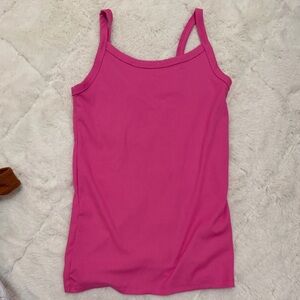 No Boundaries Hot Pink Ribbed Camisole